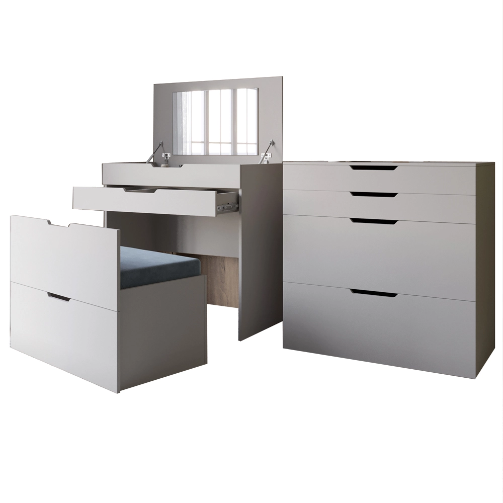 Комод-трюмо із дзеркалом, нішею під сидінням та шухлядою LION Азія Кашемір (LION-041672) - 2