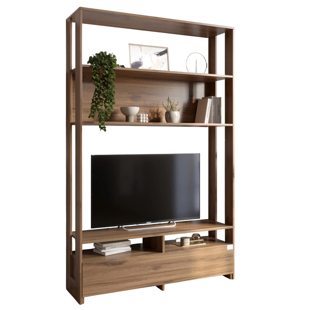 Модуль-4 стелаж з полицями та тумбою під ТВ LION Нобу Дуб Ліворно (LION-042429) - 2