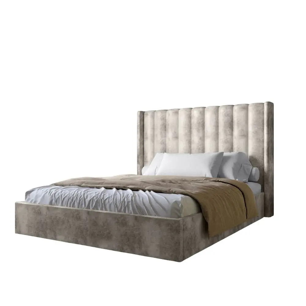 Двоспальне ліжко LION Ніно 180x200 см SILK 102 Айворі (LION-041408) - 2