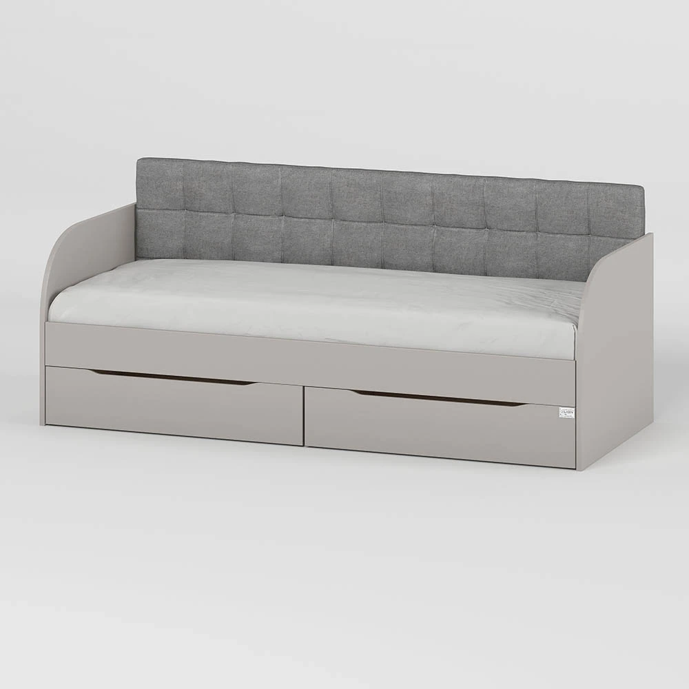 Дитяче полуторне ліжко LION Л-7 з шухлядами та ламелями Лілі-95 120x200 см Кашемір (LION-044250) - 2