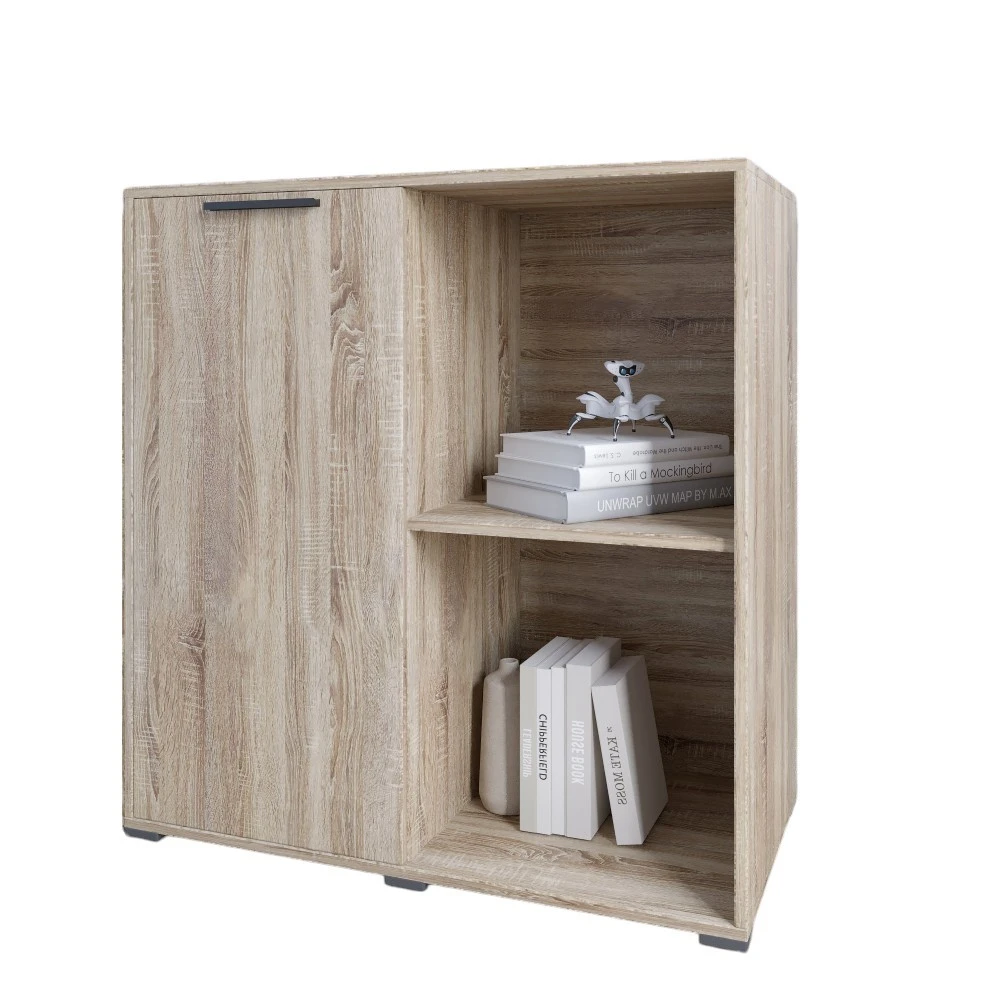 Тумба однодверна LION Краш 82x43x86 см Дуб сонома (LION-044109) - 2