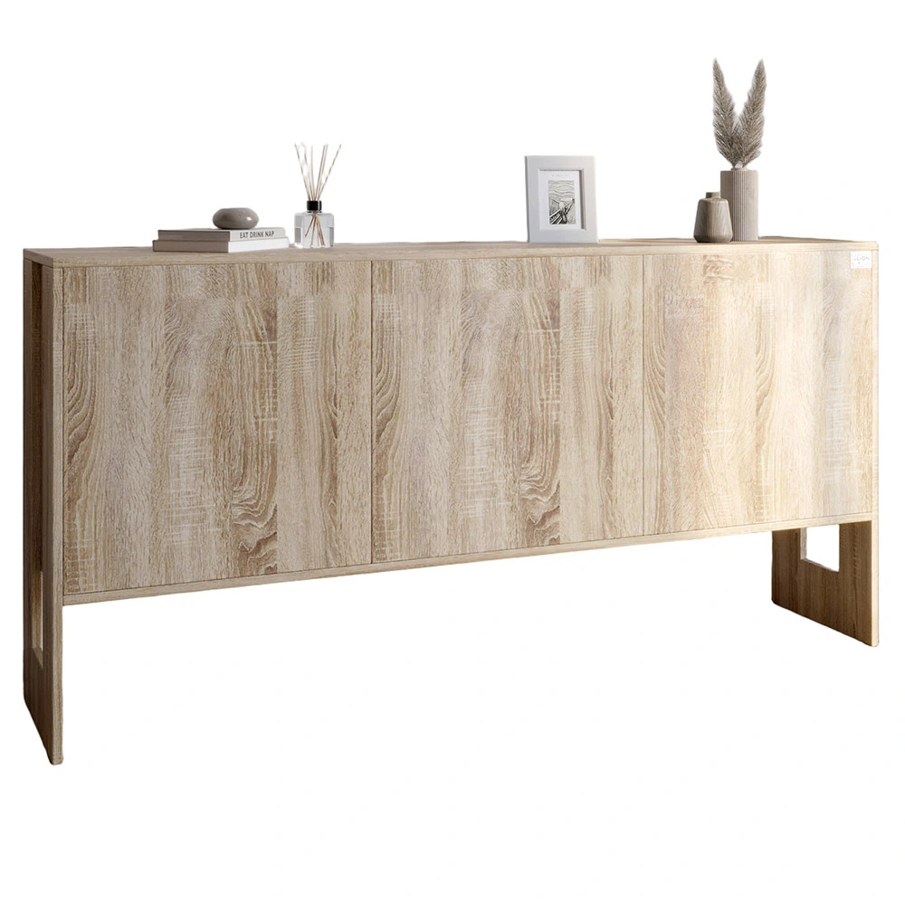 Комод-2 з 3 дверима LION Нобу 160х34х80 см Дуб Сонома (LION-042371) - 2