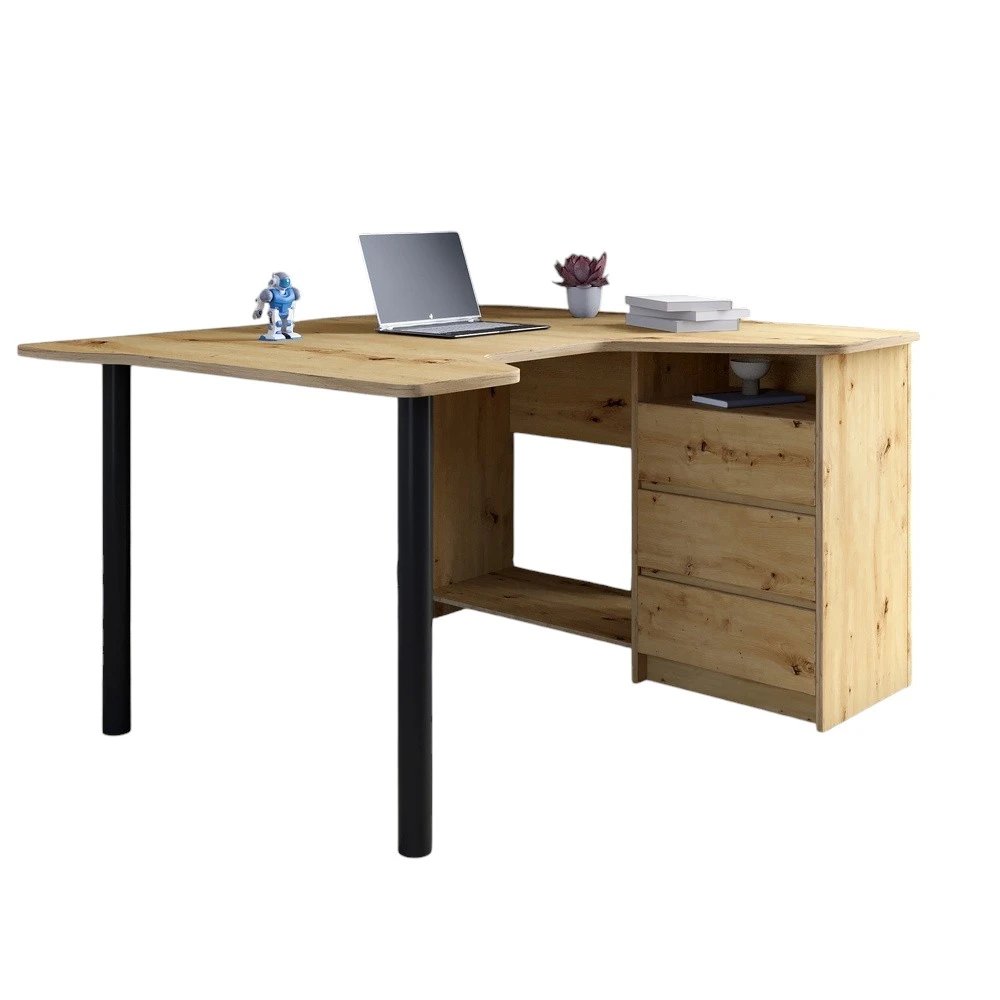 Геймерський комп'ютерний стіл LION Буст кутовий з шухлядами Дуб Артизан (LION-041454) - 2