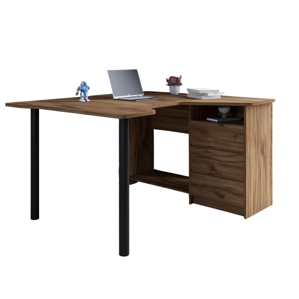 Геймерський комп'ютерний стіл LION Буст кутовий з шухлядами Дуб Ліворно (LION-041455) - 2