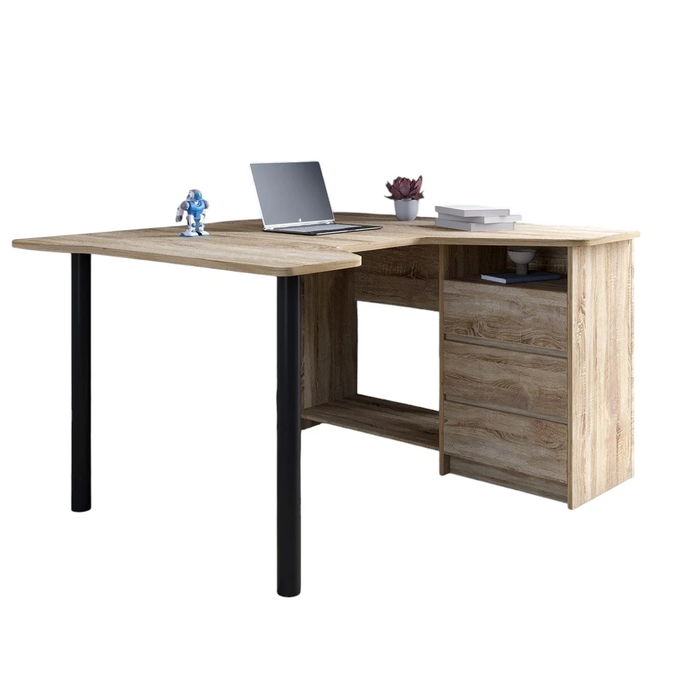 Геймерський комп'ютерний стіл LION Буст кутовий з шухлядами Дуб сонома трюфель (LION-041457) - 2