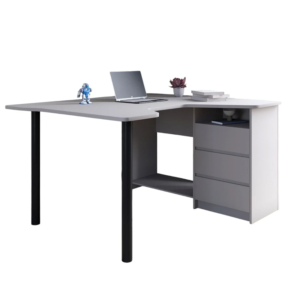 Геймерський комп'ютерний стіл LION Буст кутовий з шухлядами Кашемір (LION-041458) - 2