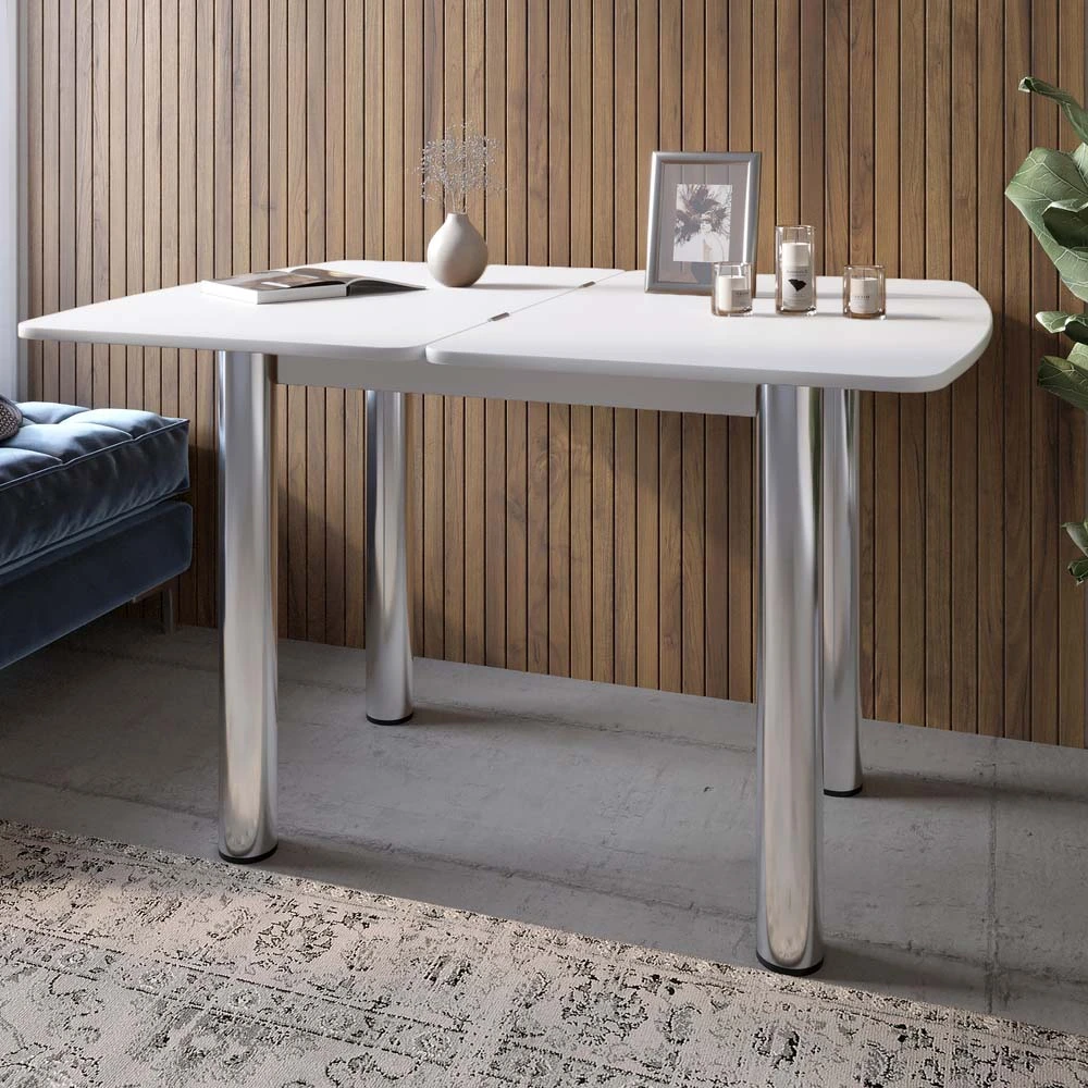 Обідній стіл розкладний LION Нота Німфея Альба 60x90/90x120 (LION-041286)