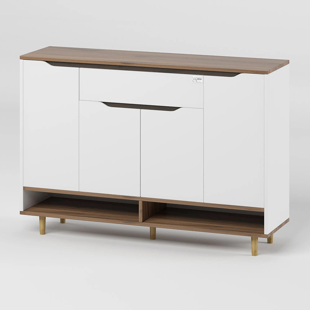 Тумба для взуття у передпокій LION Салліван Тумба-2 Німфея Альба (білий)/Дуб Ліворно (LION-041133) - 2