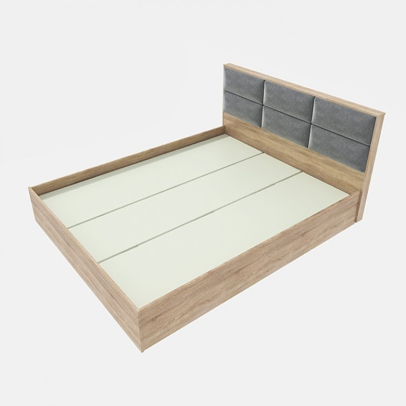 Ліжко двоспальне Еверест КЛ-1400 Лайт (щит ДСП під матрац) 140х200 см Дуб сонома (DTM-4655) - 2