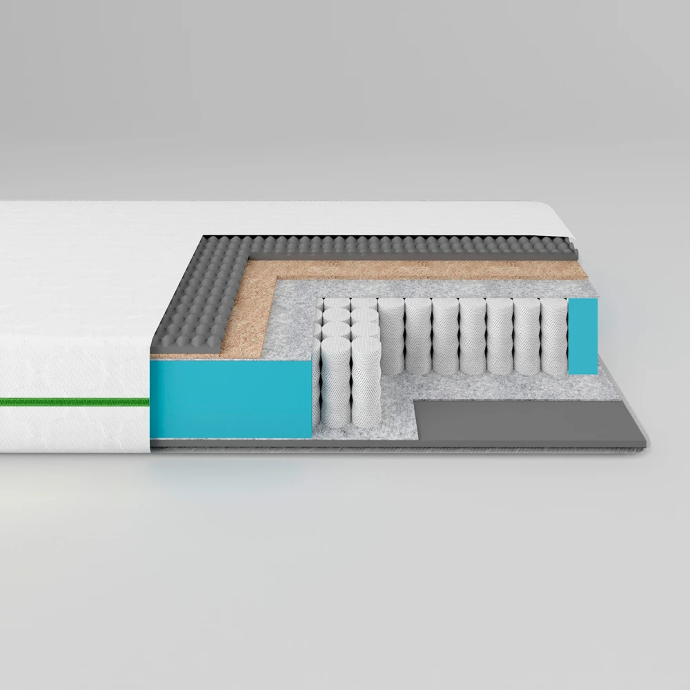 Матрац ортопедичний Ismart Koala Coco 120х190 см пружинний (ISM-051089)