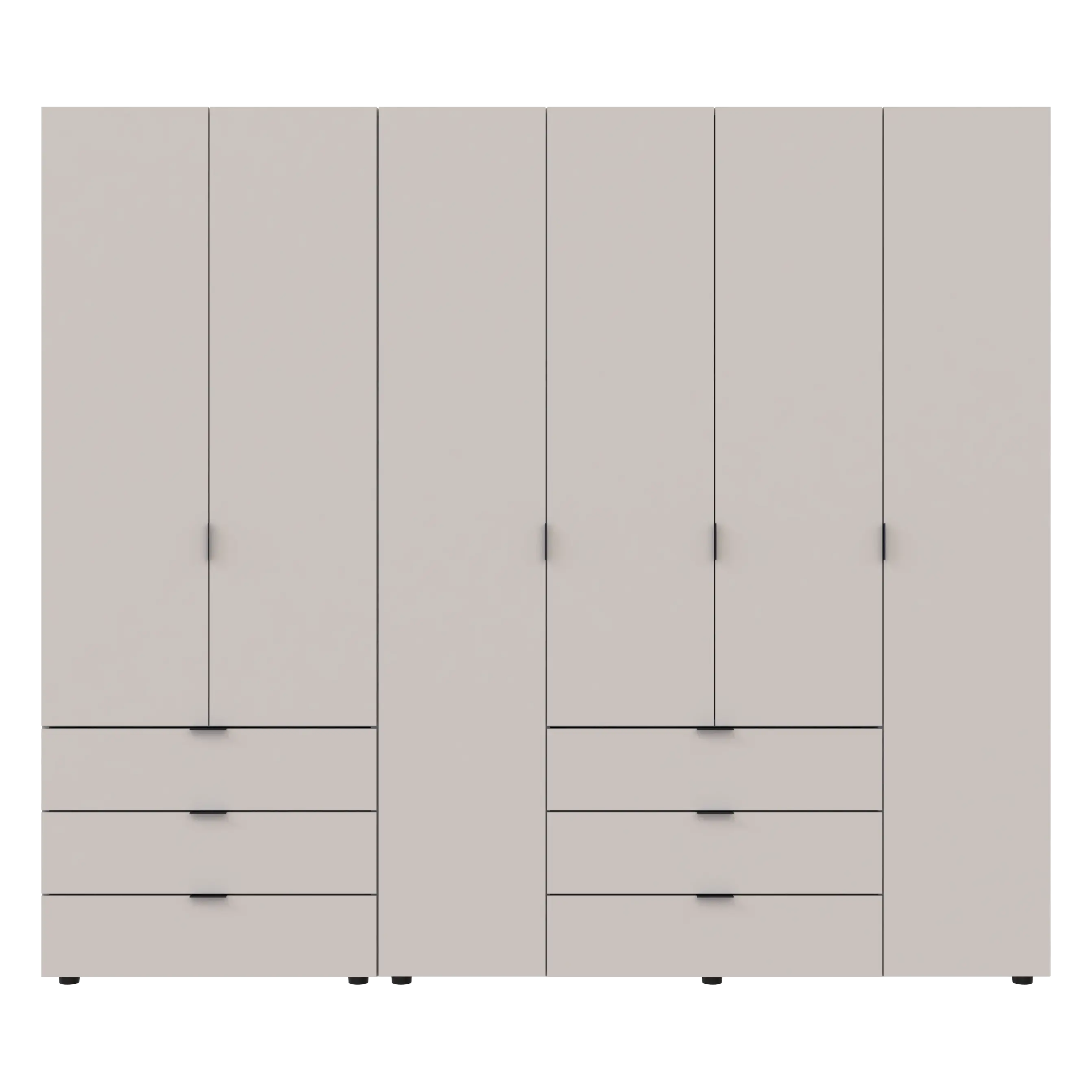 Комплект шаф для одягу Doros Гелар (2 шт.) 232,5х49,5х203,4 см Кашемір (DRS-011240)