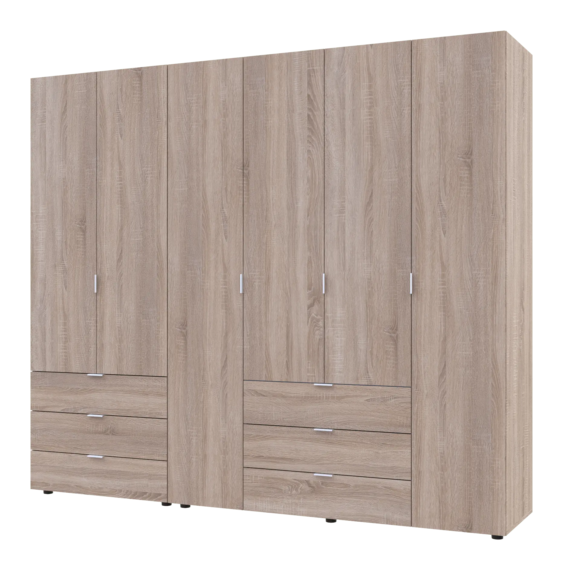 Комплект шаф для одягу Doros Гелар (2 шт.) 232,5х49,5х203,4 см Дуб сонома (DRS-011105) - 2