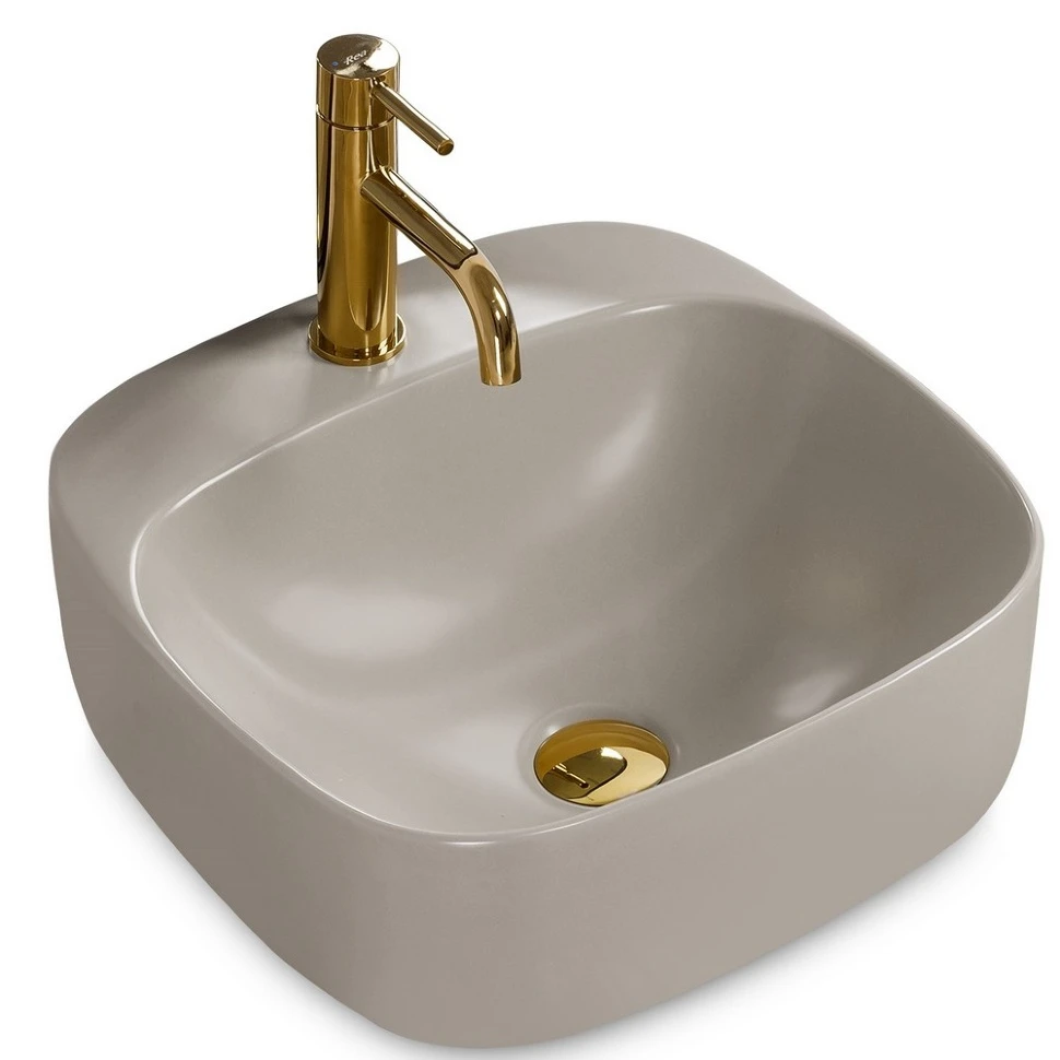 умивальник Rea Luiza 42,5x42,5 l.grey matt (REA-U9610)