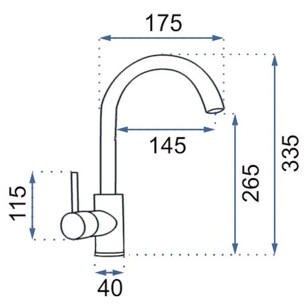 змішувач для кухні Rea Talisa чорний матовий (REA-B0978) - 2