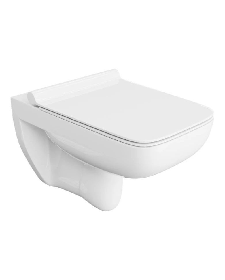 унітаз Lavita Capri slim підвісний, сидіння дюропласт, без обідка, білий (5900378310587)
