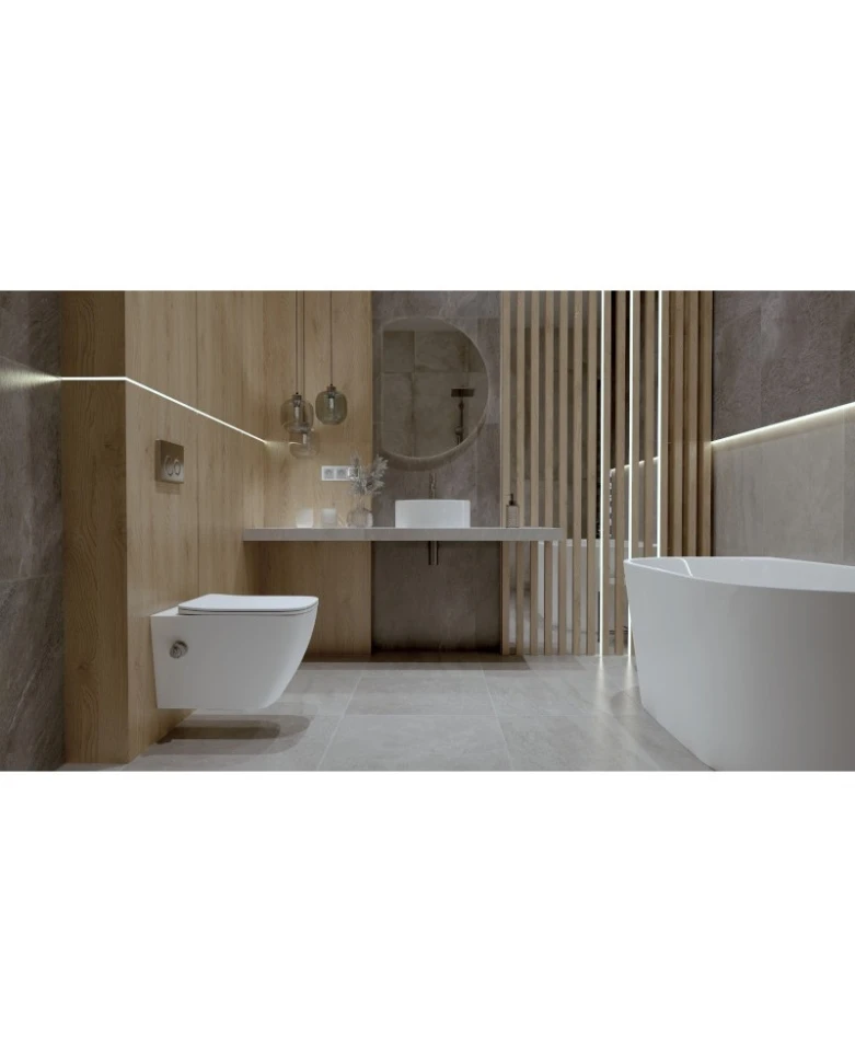 унітаз Lavita Paraha підвісний, сидіння дюропласт, без обідка, з функцією біде (5900378321583) - 2