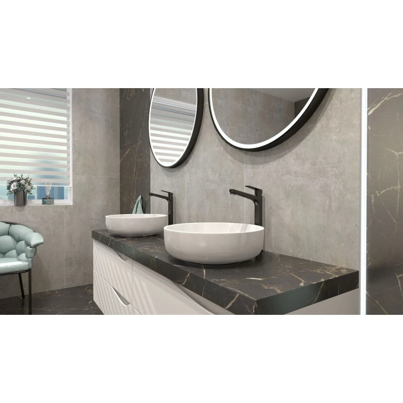 дзеркало Lavita Dafne 80, чорне, з підсвічуванням (5908211499635) - 2