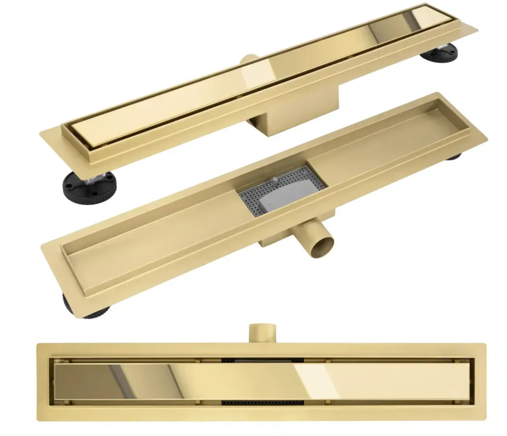 Трап лінійний Rea Neox 700 мм gold (REA-G2562)