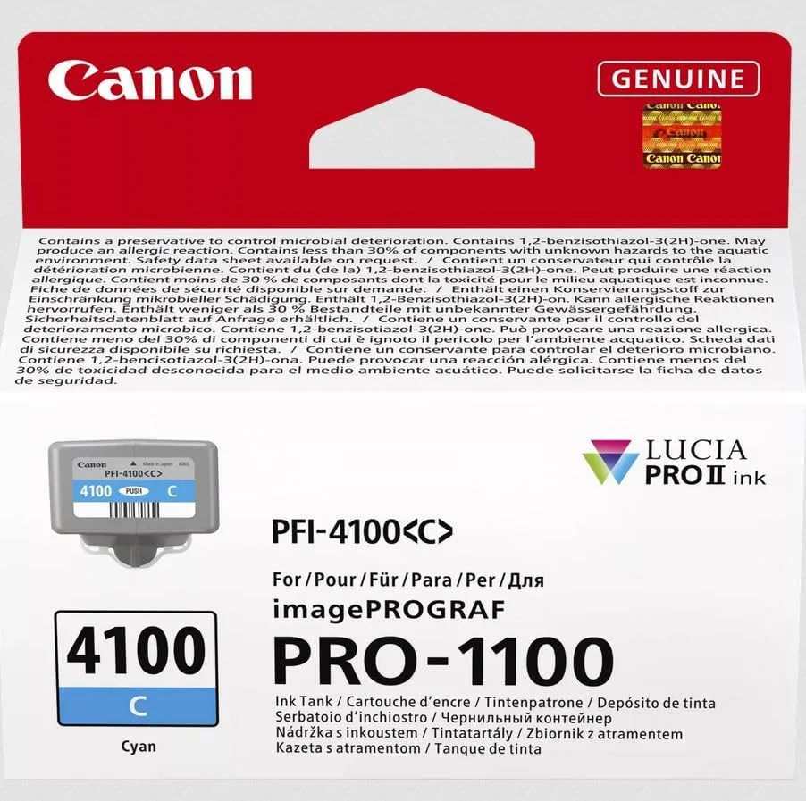Картридж струменевий Canon PFI-4100 6778C001 Cyan (для PRO-1100)