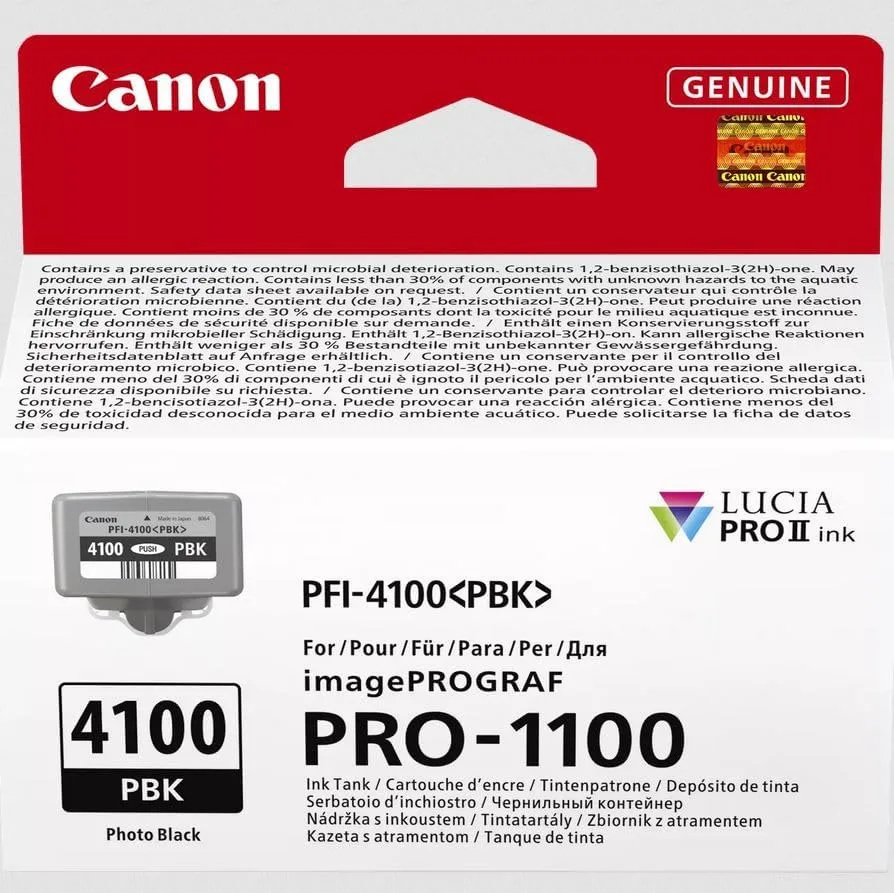 Картридж струменевий Canon PFI-4100 6777C001 Photo Black (для PRO-1100)