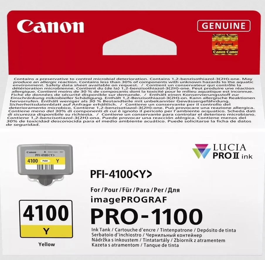 Картридж струменевий Canon PFI-4100 6780C001 Yellow (для PRO-1100)