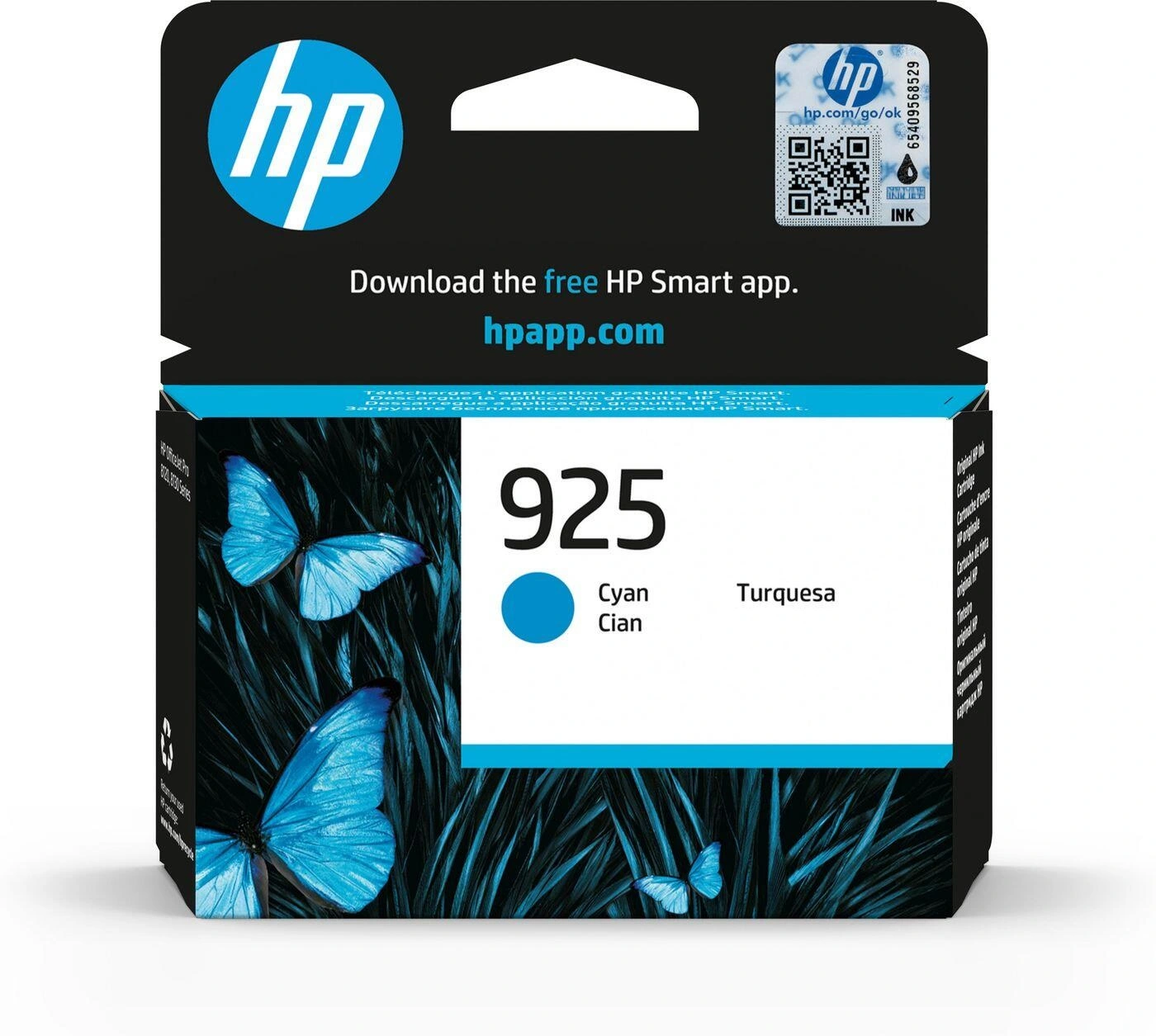 Картридж струменевий HP No.925 4K0V6PE Cyan (для Officejet Pro 8123)