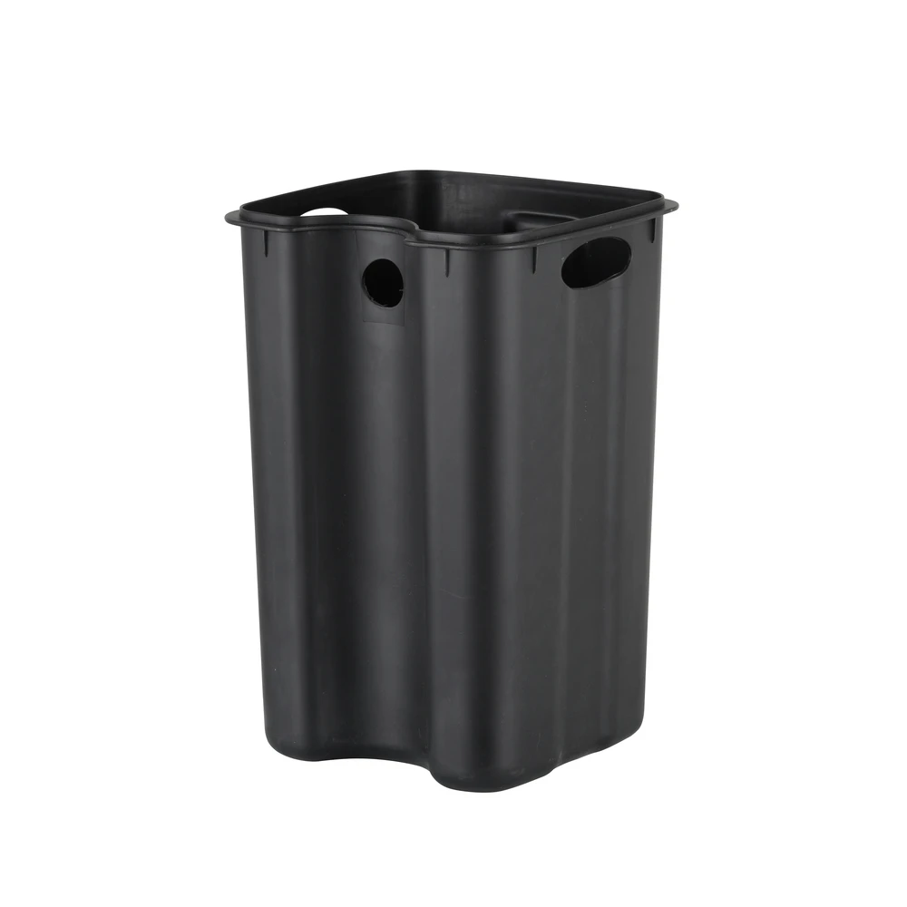 Відро для сміття з плавним закриттям квадратне Zerix Kubix-TC0108 SS Color 8л колір нержавійка (ZX58 - 2