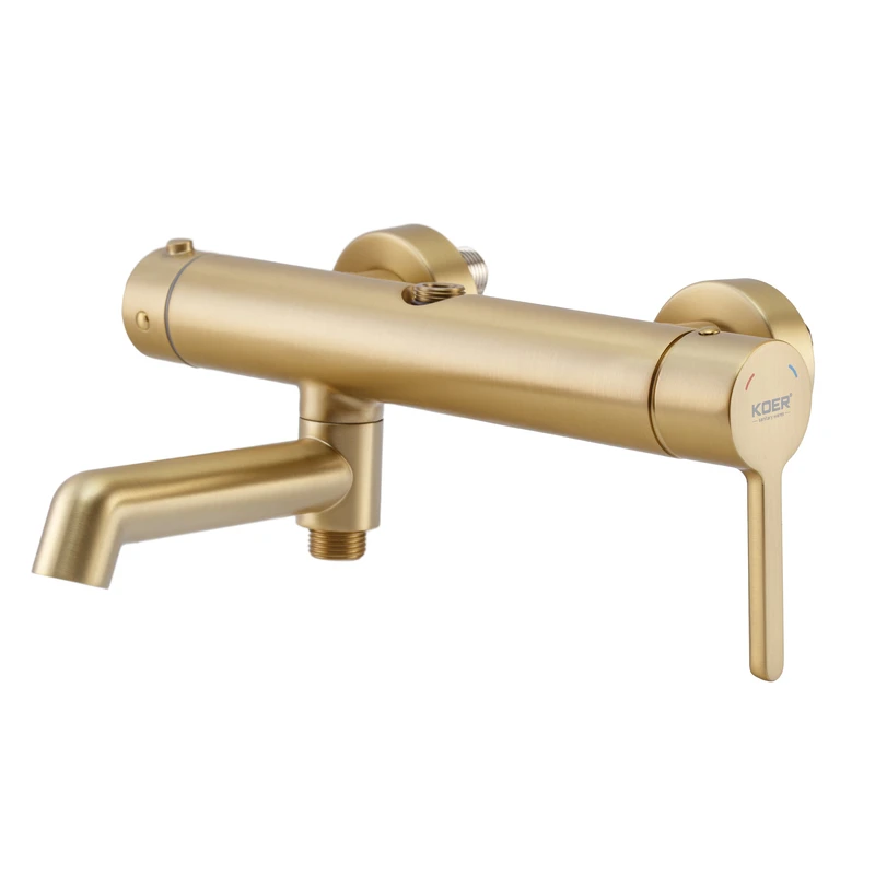 Душова колонна зі змішувачем Koer KB-56029-12 3 функції, колір матове золото (KR5503) - 2