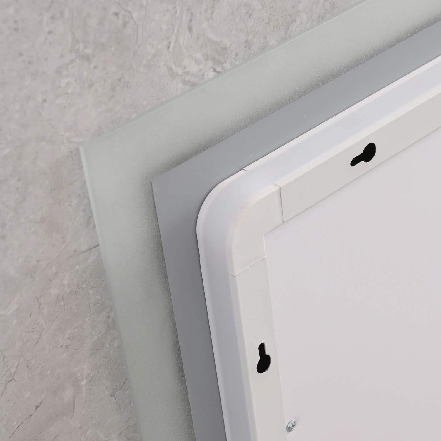 Дзеркало Mixxus FLAT MR04-100x60 з Led Touch, Anti-fog, димером, регулятором яскравості, годинником