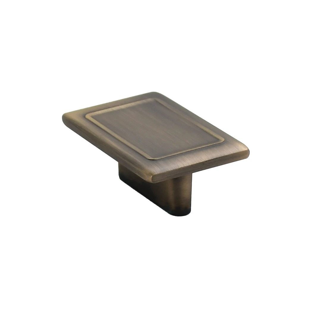 Меблева ручка кнопка Kerron атласна бронза 65x45x30 мм (EL-7100-32 MAB) - 2