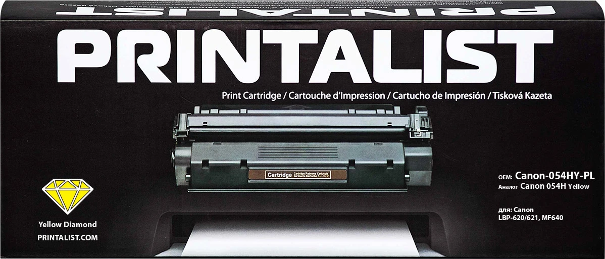 Картридж тон. PRINTALIST для Canon LBP-620/621, MF640 аналог Canon 054H Yellow ( 2300 ст.) (Canon-05