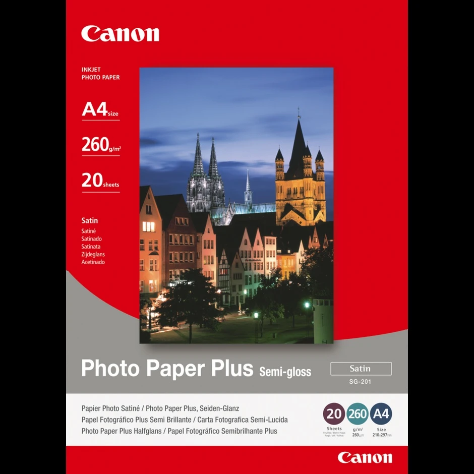 Фотопапір Canon Photo Paper Plus Semi-gloss 260 г/м2, 20л (1686B021AA)