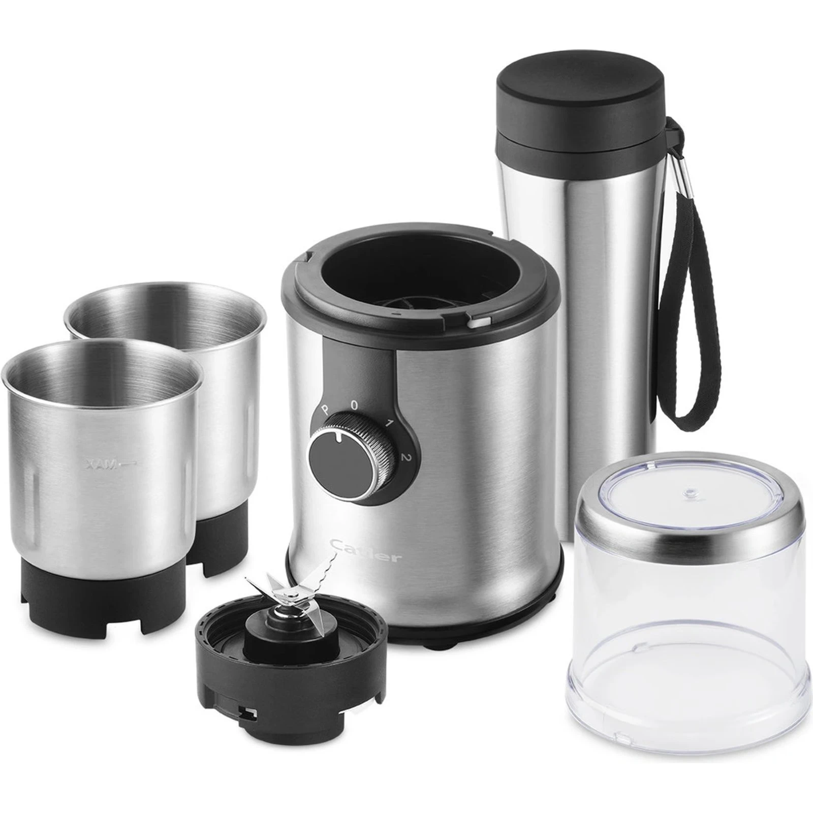 Подрібнювач-млинок Catler, 350 Вт, 3 ємності, нерж. сталь - 2