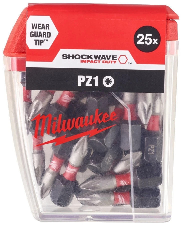 Біти Milwaukee Shockwave, PZ1х25мм, набір 25шт - 2
