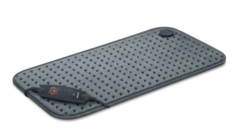 Електрогрілка Beurer традиційна форма, 60х30см, 100Вт, 6 режими, мікроволокно, мікроволокно, сірий