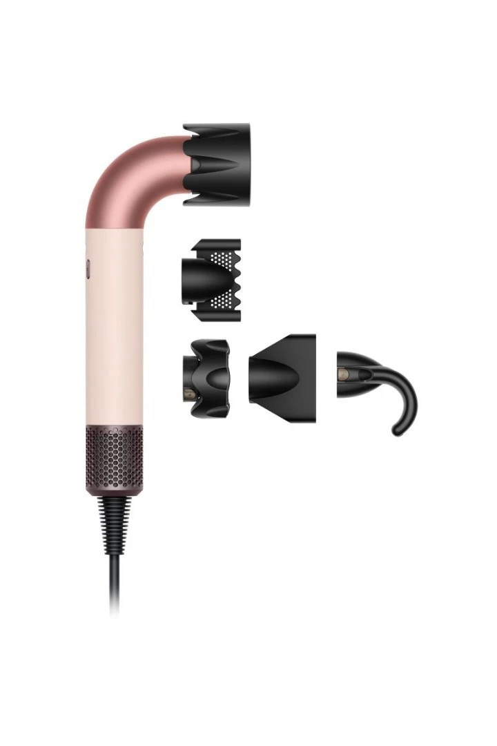 Фен Dyson HD17 Supersonic R Ceramic Pink/Rose Gold, 1700Вт, 4 режими, іонізація, хол. обдув, 5 насад