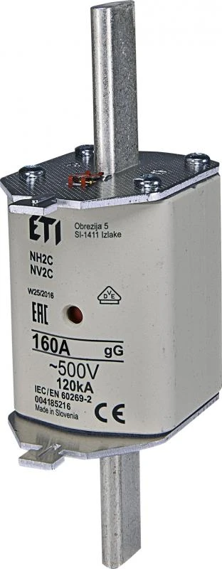 Предохранитель ETI, NH-2C/gG 160A 500V KOMBI