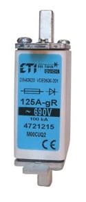 Запобіжник ETI, M000UQ2/80A/690V gR (200 кА)