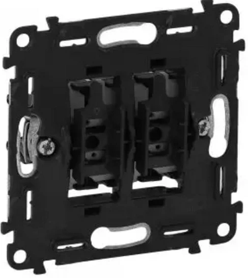 Вимикач 2-х клавішний Legrand Valena, IN*MATIC, автоматичні клеми