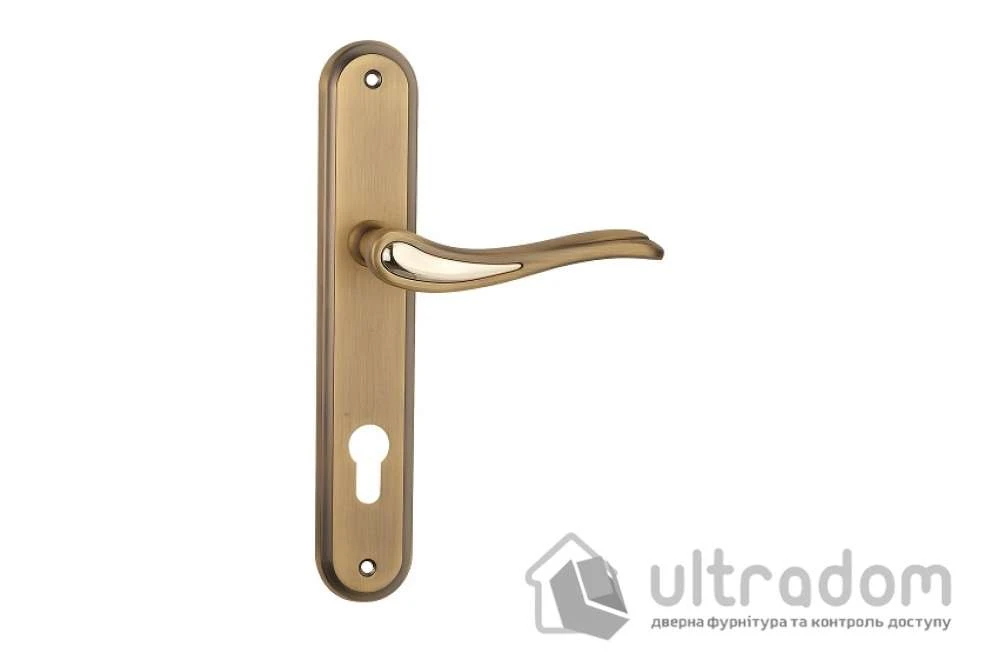 Ручка дверная WC планка Zamak мат.кофе - темное золото SIBA MODENA Z15-5-85-90