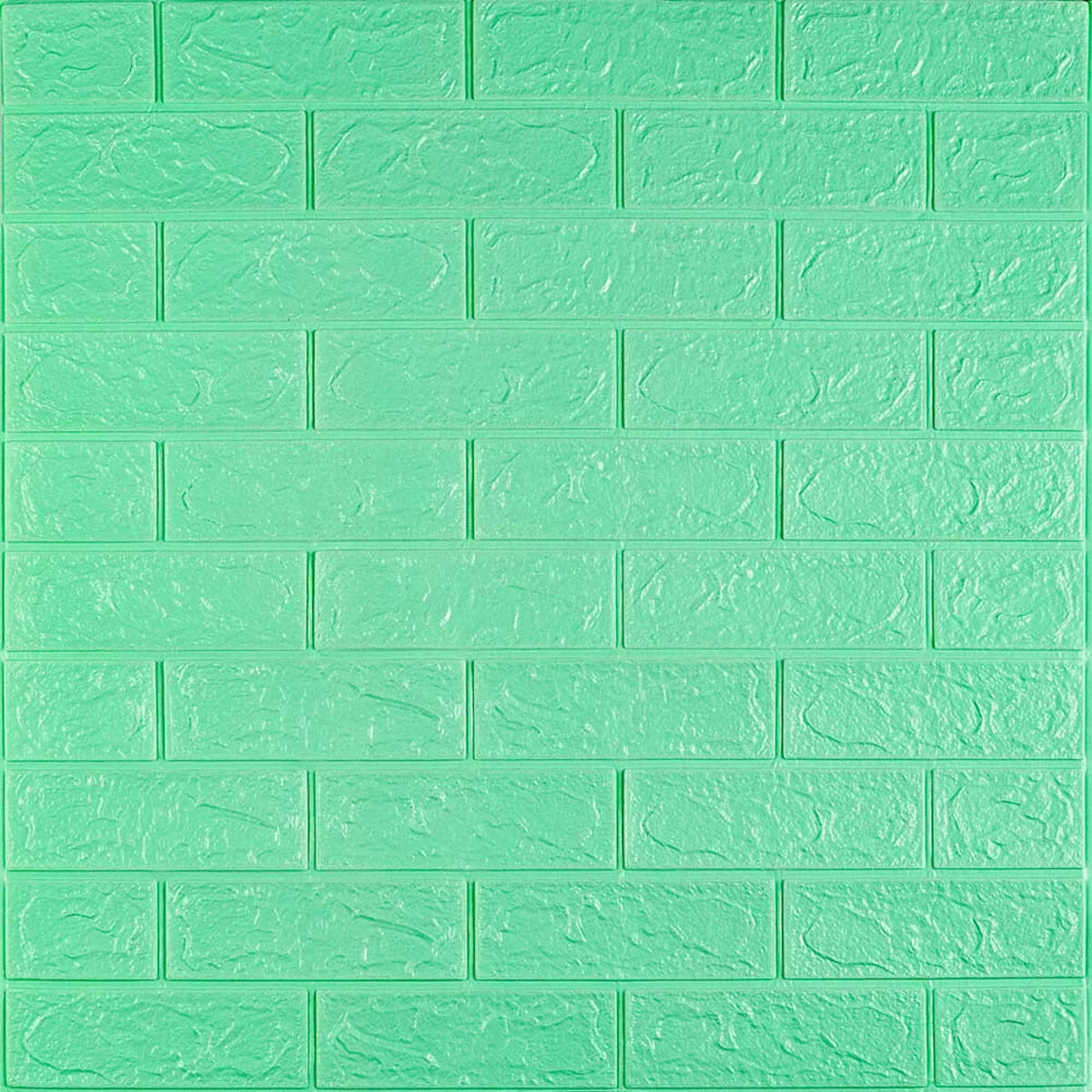 3D панель самоклеюча 700х770х3мм цегла М'ята (012-3) SW-00000233