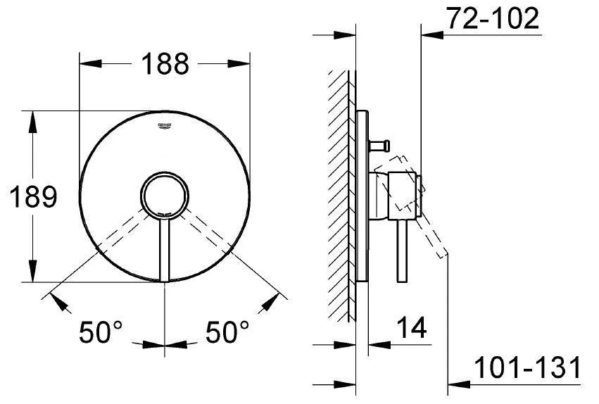ATRIO-змішувач для душа GROHE 19463001 - 2