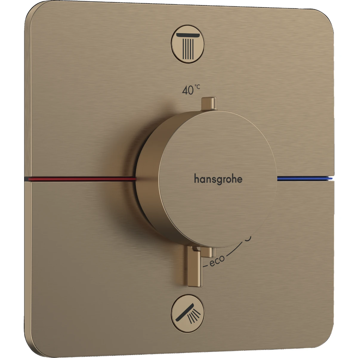 SHOWER SELECT COMFORT Q термостат для 2х споживачів, ПМ, колір  шліфована бронза