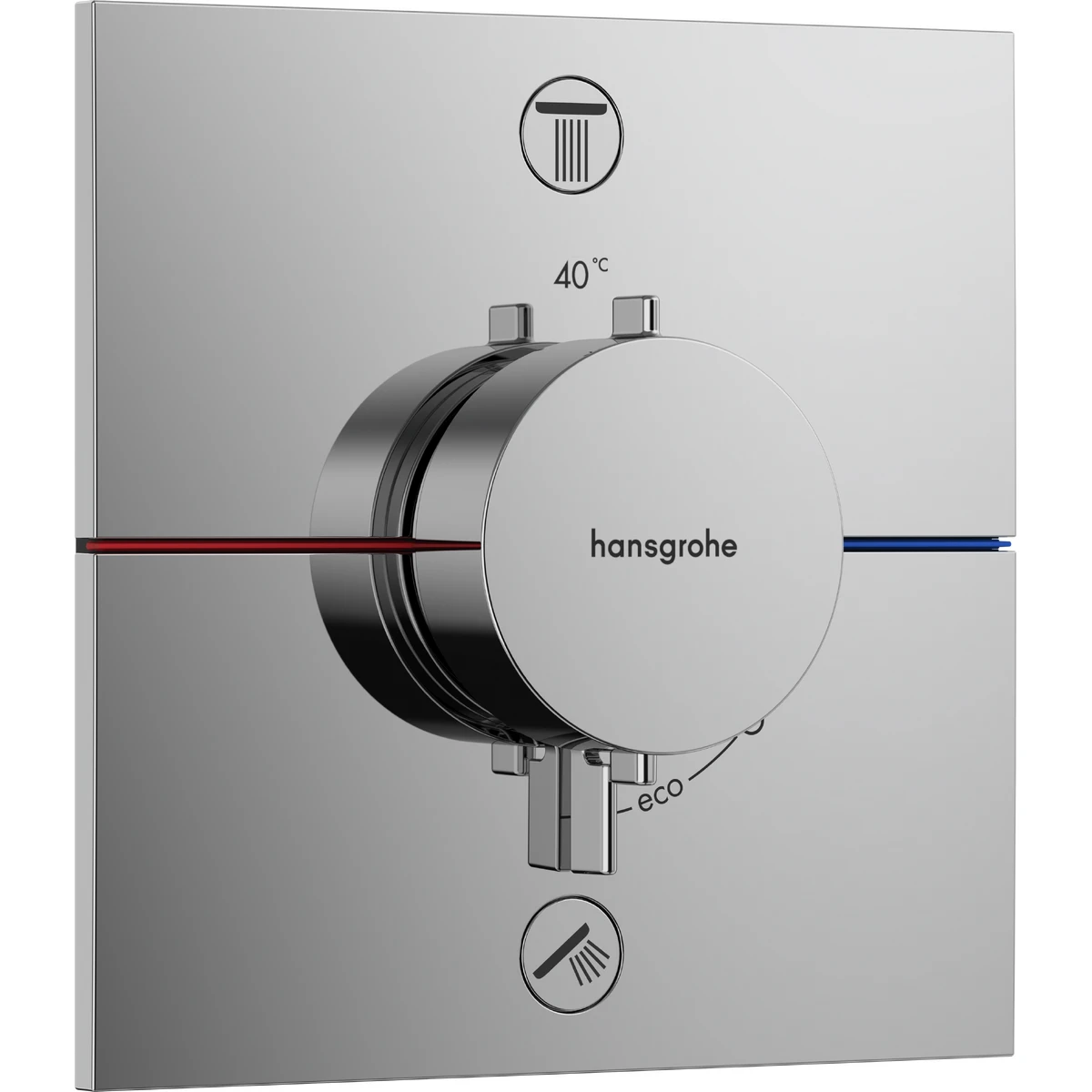 SHOWERSELECT COMFORT E термостат для 2 споживачів, прихований монтаж, колір хром