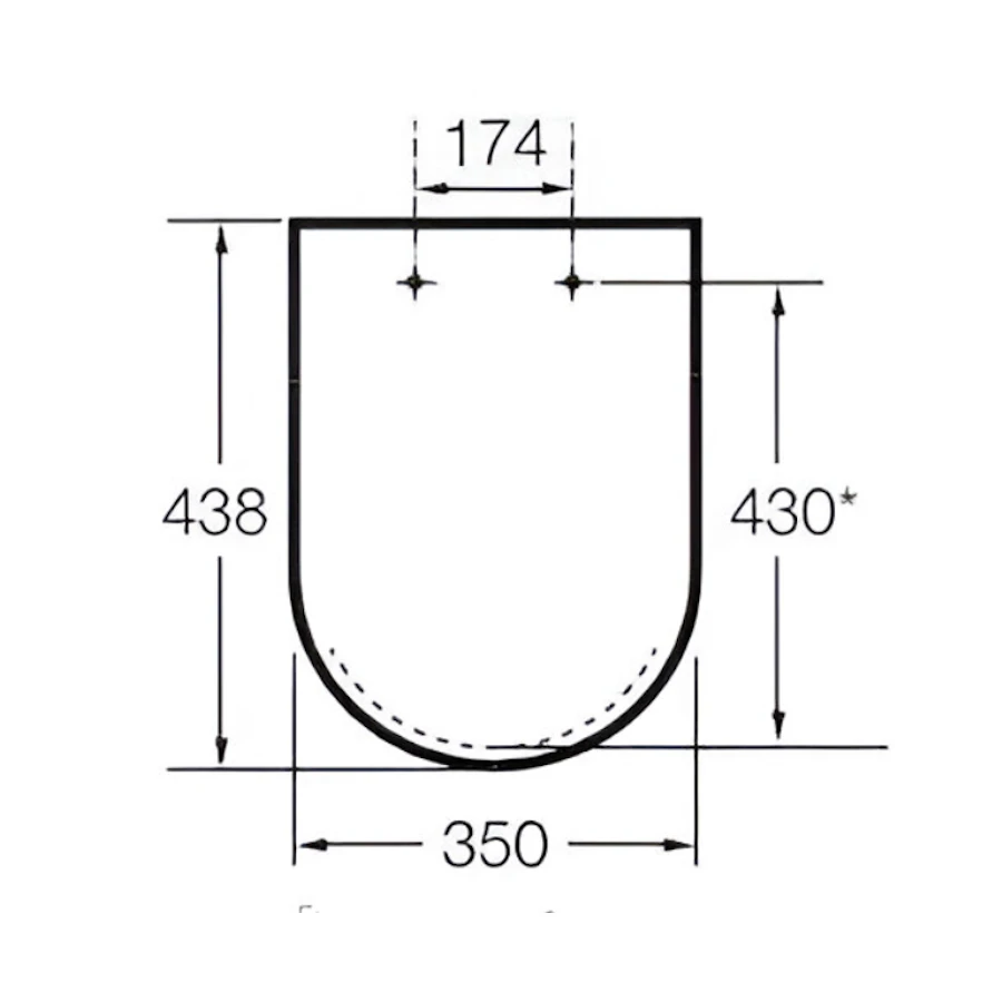 DEBBA сидіння з кришкою Slim від компакту A34D995000 - 2