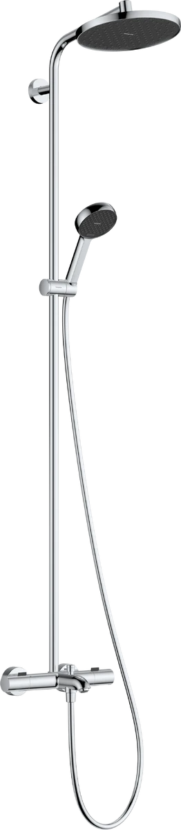 ACTIVERA S 240 1jet EcoSmart Showerpipe душова система з термостатом для ванни, хром