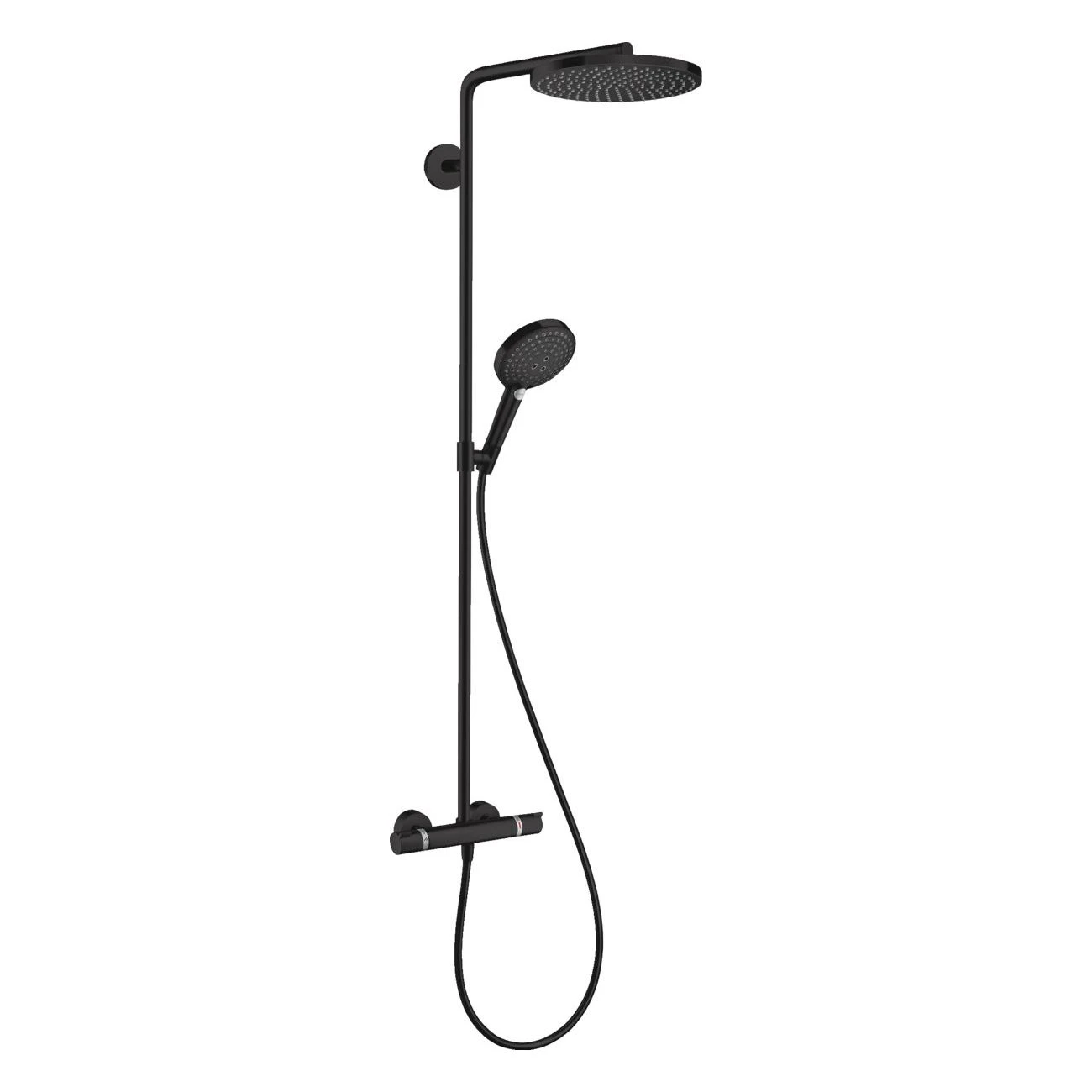 Raindance Select S Душова система Showerpipe 240 1jet P, з термостатом, колiр покриття матовий чорни