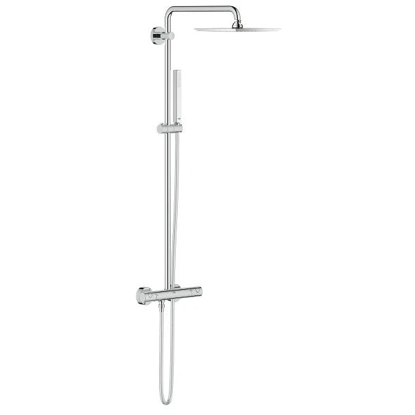 Euphoria XXL 230 Душова система з термостатом для настiнного монтажа, хром