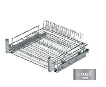 Сушка для посуду висувна на тандем Blum 560-580*520*185, 60см хром, S-2031-C - 2
