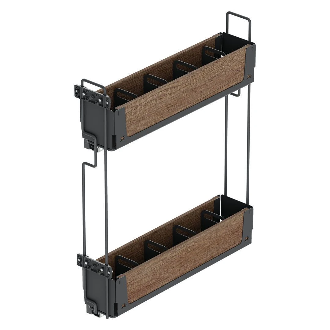 Карго для кухонних меблів, антрацит-дерево, 150 мм, праве, Blum  S-2661-UW - 2